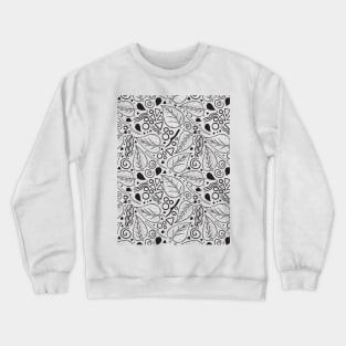 Leaf Doodle Seamless Surface Pattern Design Crewneck Sweatshirt